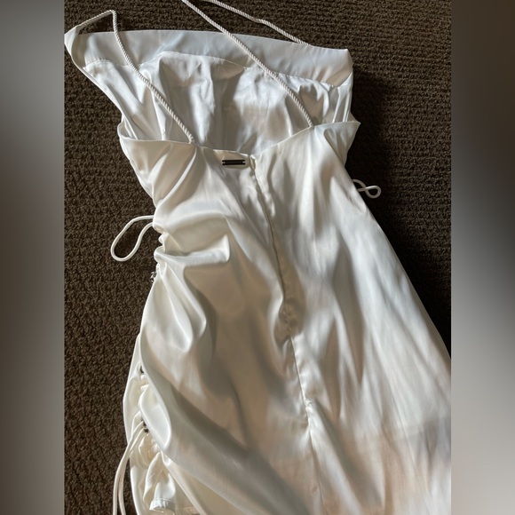 Maniere de Voir satin ruched mini dress size 2 - Picture 4 of 5